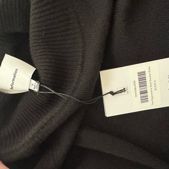 Reformation Black Long Sleeve Dress - Picture 5 of 5